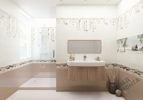 Фото Вставка Alma Ceramica Айленд DWA11ALD004 разноцветный 200*600 – купить в Мирном: цена, описание, фото. Интернет-магазин 4