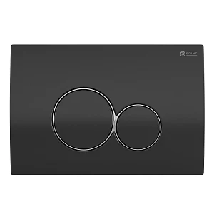Кнопка Point Виктория PN44061BC ABS пластик хром/черный