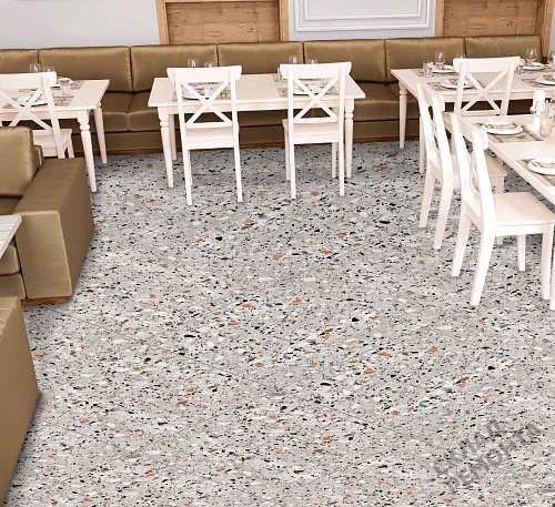 Фото Керамогранит матовый ProGRES Evia Terrazzo NR0373 многоцветный 600*600*10 – купить в Мирном: цена, описание, фото. Интернет-магазин 2