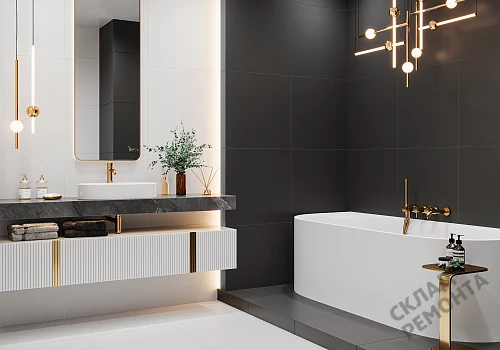 Фото Керамогранит матовый Alma Ceramica Твин GFU04WIN20R черный 600*600*9 – купить в Мирном: цена, описание, фото. Интернет-магазин 2