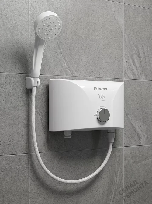 Фото Водонагреватель проточный Thermex Vetro 5500 shower – купить в Мирном: цена, описание, фото. Интернет-магазин 1