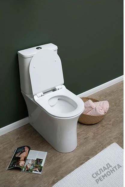 Фото Унитаз напольный Aquanet Roll-C 210764 безободковый купить в Мирном: цена, описание, фото. Интернет-магазин 2