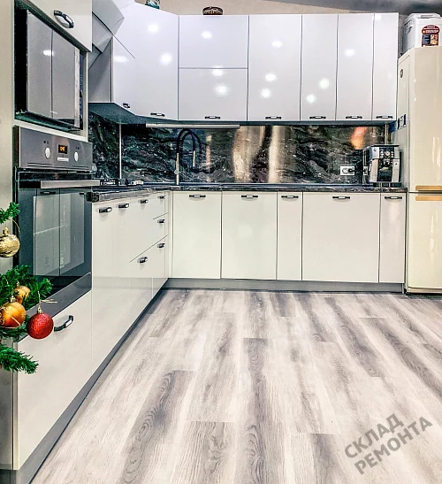 Фото Кухня ДСВ Олива снег – купить в Мирном: цена, описание, фото. Интернет-магазин 4