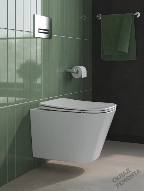 Фото Унитаз подвесной BelBagno Due 2.0 BB7107CHR/SC безободковый купить в Мирном: цена, описание, фото. Интернет-магазин 1