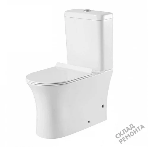 Фото Унитаз напольный Aquanet Roll-C 210764 безободковый купить в Мирном: цена, описание, фото. Интернет-магазин 7