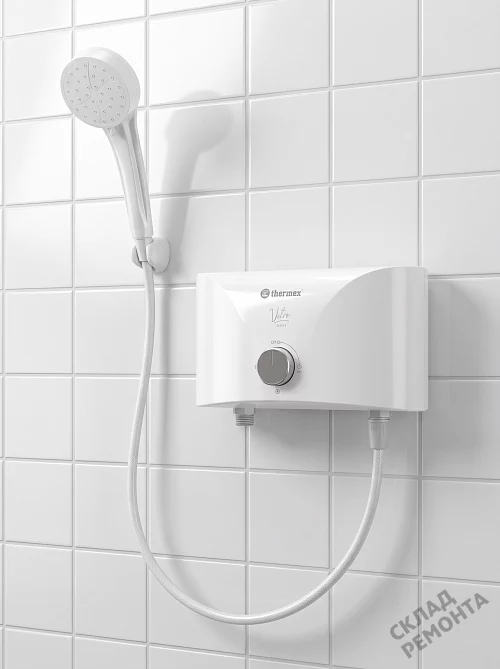 Фото Водонагреватель проточный Thermex Vetro 6500 shower – купить в Мирном: цена, описание, фото. Интернет-магазин 1