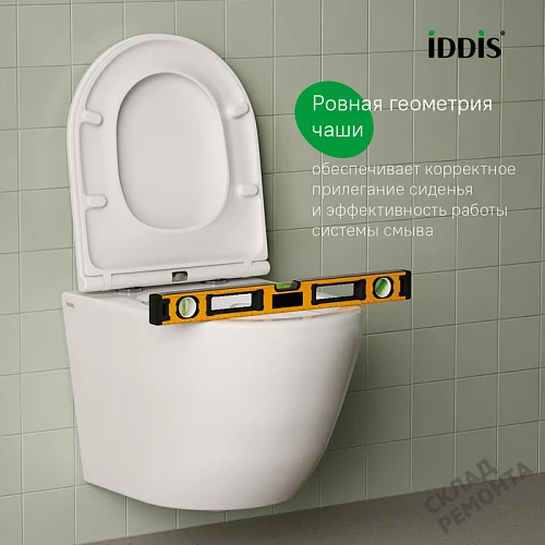Фото Унитаз подвесной Iddis Бланко BLARNSEi25 безободковый купить в Мирном: цена, описание, фото. Интернет-магазин 5