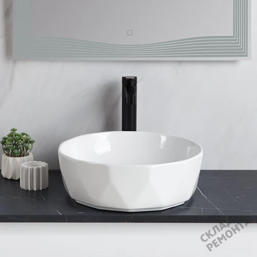 Фото Раковина накладная BelBagno BB1409 41 см купить в Мирном: цена, описание, фото. Интернет-магазин 6