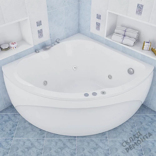 Фото Ванна акриловая Aquanet Fregate 120*120  купить в Мирном: цена, описание, фото. Интернет-магазин 4