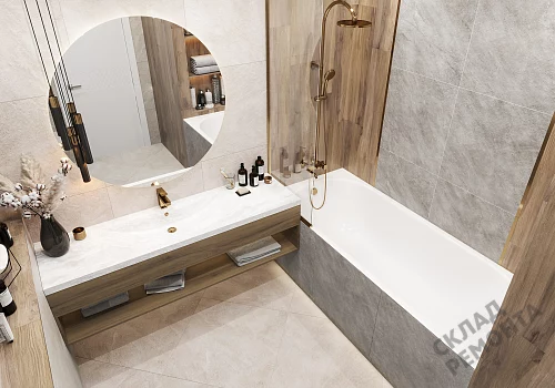 Фото Керамогранит матовый Alma Ceramica Риалто GFU04RLT04R бежевый 600*600*9 – купить в Мирном: цена, описание, фото. Интернет-магазин 3