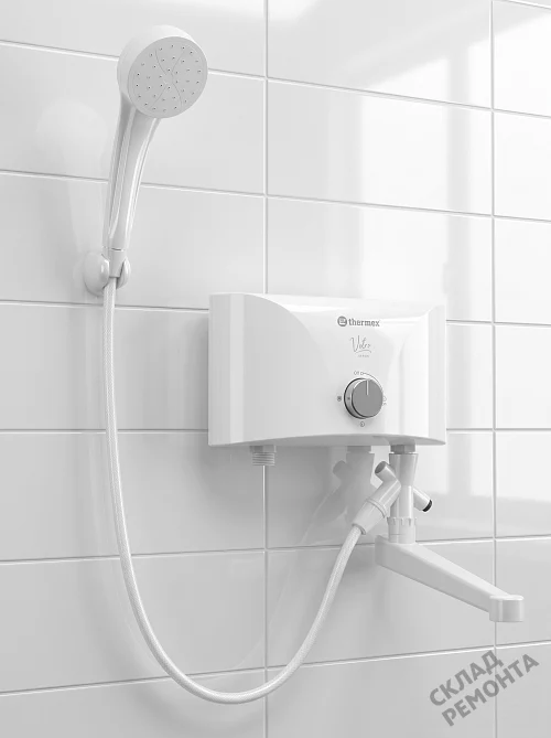 Фото Водонагреватель проточный Thermex Vetro 5500 combi – купить в Мирном: цена, описание, фото. Интернет-магазин 1