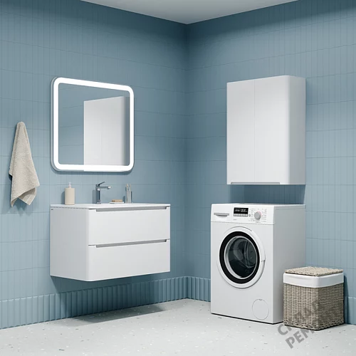 Фото Шкаф подвесной Iddis Эдифис EDI60W0i97, белый купить в Мирном: цена, описание, фото. Интернет-магазин 4