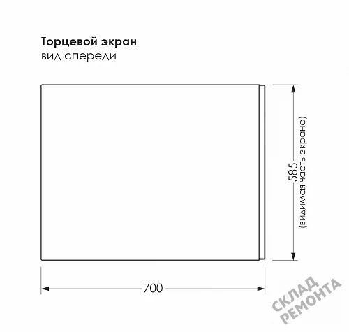 Фото Торцевая панель Метакам 70 Strict купить в Мирном: цена, описание, фото. Интернет-магазин 2