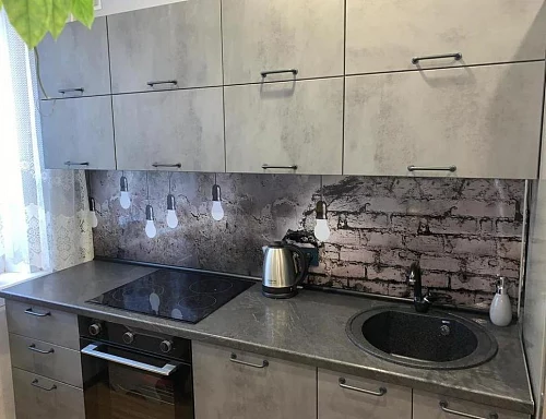 Фото Кухня ДСВ Лофт бетон светлый – купить в Мирном: цена, описание, фото. Интернет-магазин 3