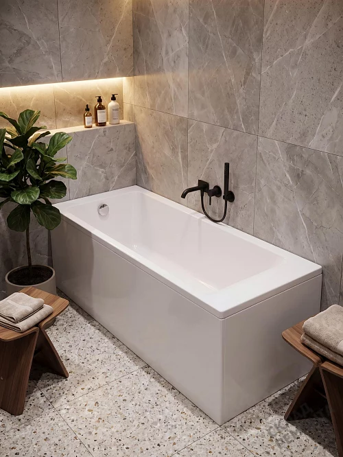 Фото Ванна акриловая Roca Easy ZRU9302904 без гидромассажа 150*70  купить в Мирном: цена, описание, фото. Интернет-магазин 1
