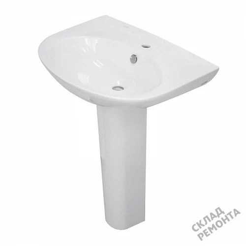 Фото Пьедестал для раковины Sanita Luxe Classic CLCSLWB01, белый купить в Мирном: цена, описание, фото. Интернет-магазин 2