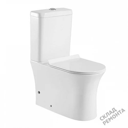 Фото Унитаз напольный Aquanet Roll-C 210764 безободковый купить в Мирном: цена, описание, фото. Интернет-магазин 1