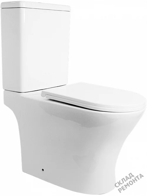 Фото Унитаз компакт напольный Calypso CS4851UQ-TK(OK) безободковый купить в Мирном: цена, описание, фото. Интернет-магазин 2