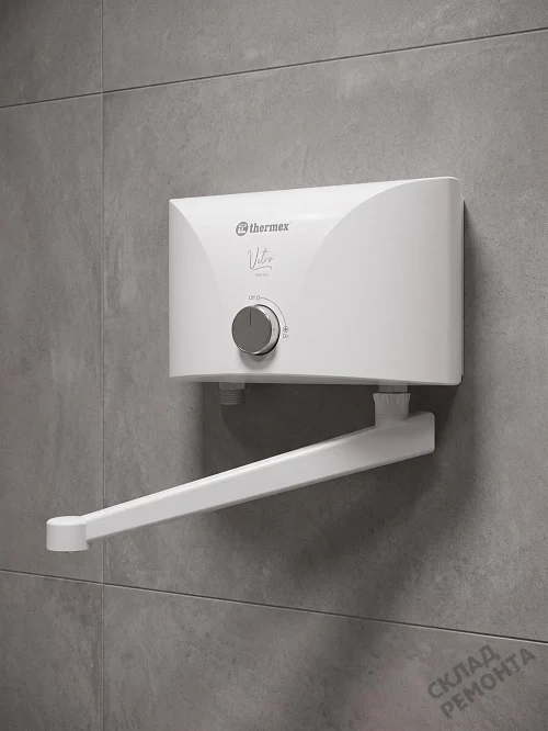 Фото Водонагреватель проточный Thermex Vetro 5500 tap л. – купить в Мирном: цена, описание, фото. Интернет-магазин 1