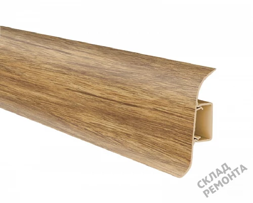 Фото Плинтус ПВХ Lexida 55 мм 521 осина – купить в Мирном: цена, описание, фото. Интернет-магазин 1