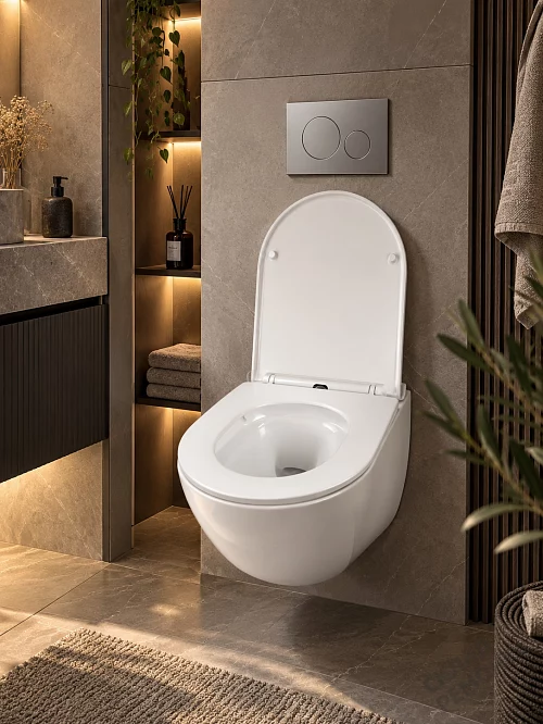 Фото Унитаз подвесной Calypso CS46UQ-OKS-M ультратихий смыв купить в Мирном: цена, описание, фото. Интернет-магазин 1