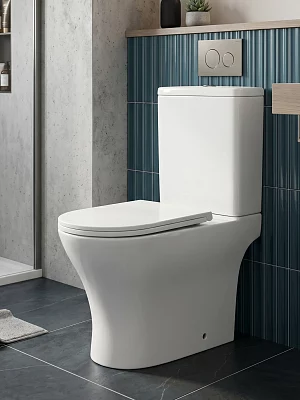 Унитаз компакт напольный Calypso CS4851UQ-TK(OK) безободковый