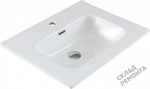 Фото Раковина на тумбу Aquanet Flat 60 (254363), 61 см купить в Мирном: цена, описание, фото. Интернет-магазин 3