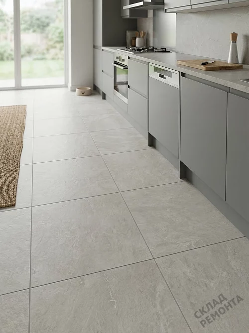 Фото Керамогранит матовый Alma Ceramica Юнион GFU6060UNN70R серый 600*600*9 – купить в Мирном: цена, описание, фото. Интернет-магазин 1