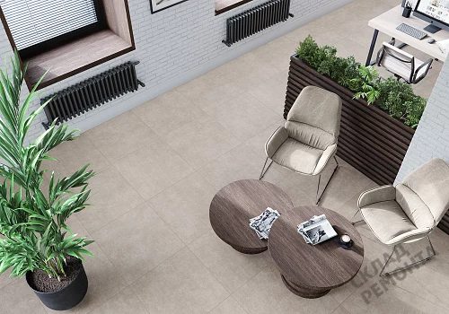 Фото Керамогранит матовый Alma Ceramica Берлин GFU04BLN70R коричневый 600*600*9 – купить в Мирном: цена, описание, фото. Интернет-магазин 2