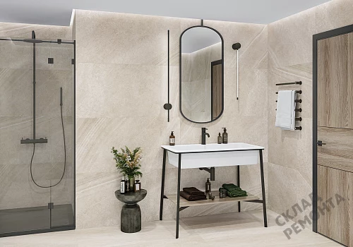 Фото Керамогранит матовый Alma Ceramica Олса GFU60120OLS40R бежевый 1200*600*8,5 – купить в Мирном: цена, описание, фото. Интернет-магазин 2